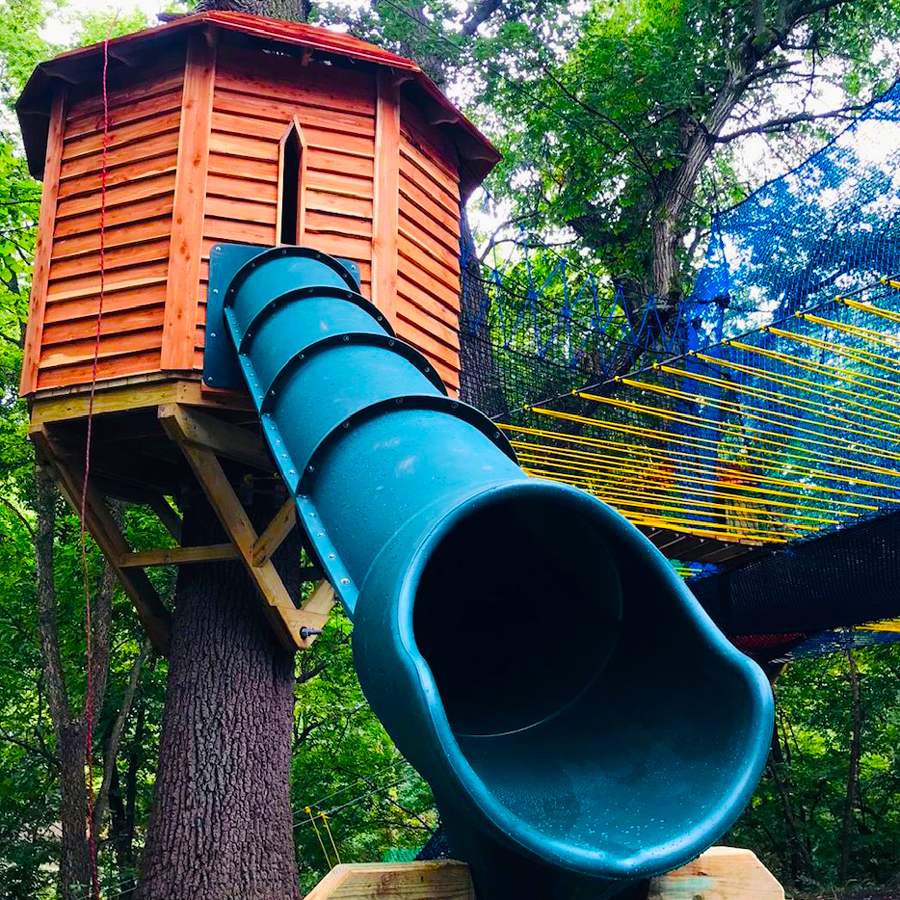 treehouse slide