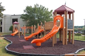 Snap-In Safety Playground Border around playground